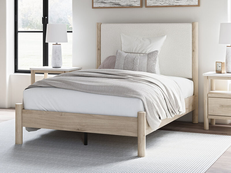 Cadmori Full Upholstered Panel Bed image number 1