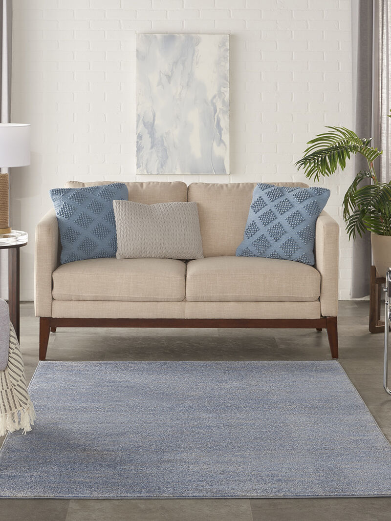 Nourison Essentials NRE01 Blue/Gray 6' x 9' Rug