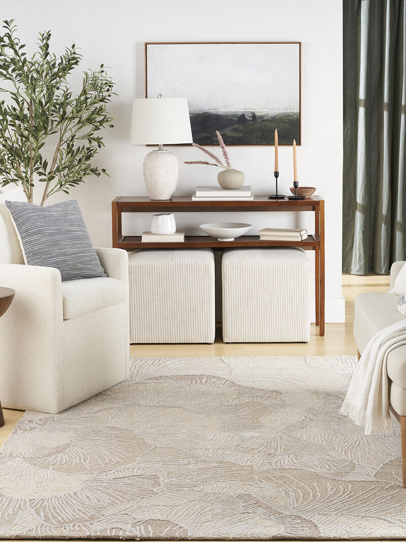 Avra AVR01 Taupe 3'9" x 5'9" Rug image number 7