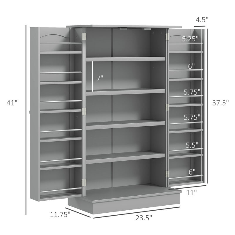Hivvago Kitchen Organizer Cabinet with Adjustable Shelves image number 2