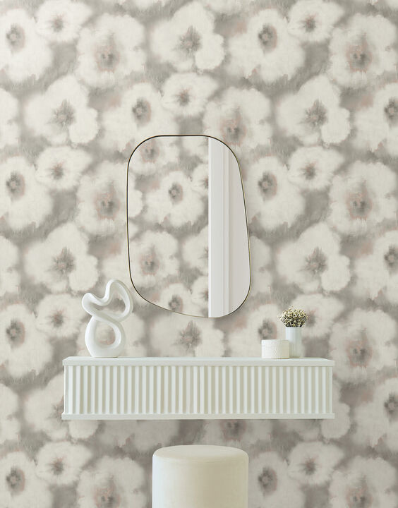 Blended Floral Clay Wallpaper