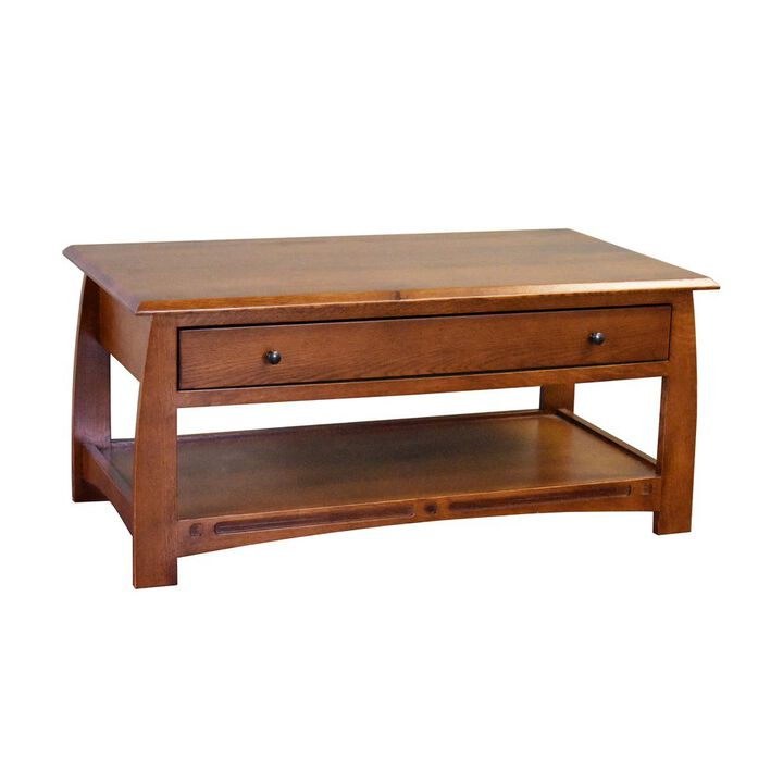 Crafters and Weavers Mission Crofter Style 1 Drawer Coffee Table