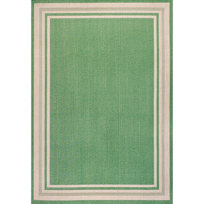 James Modern Border Stripe Indoor/Outdoor Area Rug