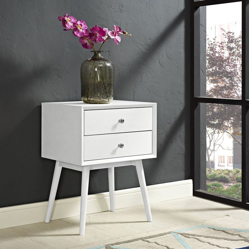 Modway Dispatch Nightstand, White, Twin image number 1