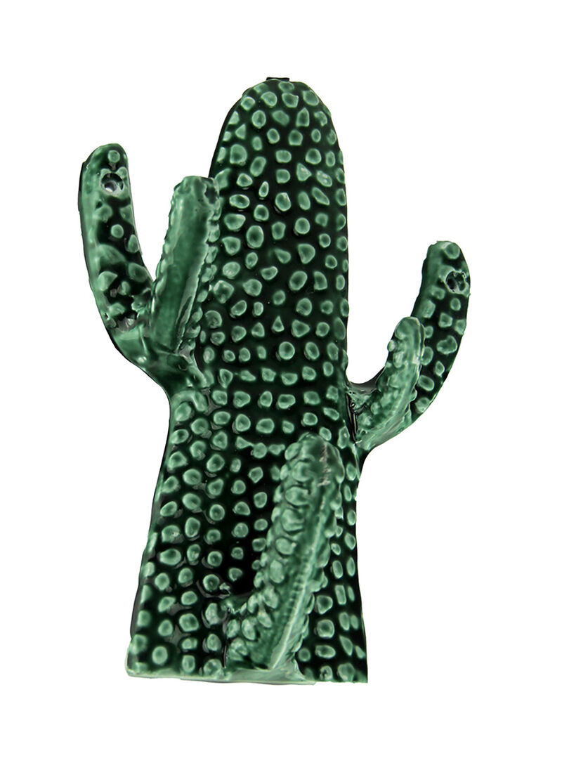 Green Triple Branch Seguaro Cactus Wall Hook image number 0