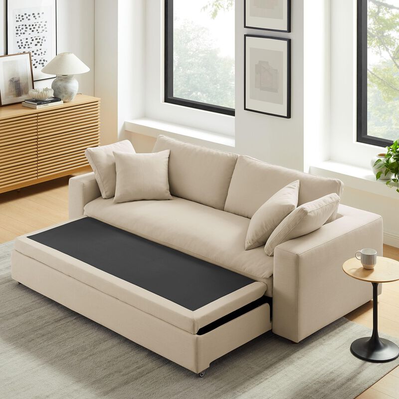 Commix Down Filled Overstuffed Sleeper Sofa image number 7