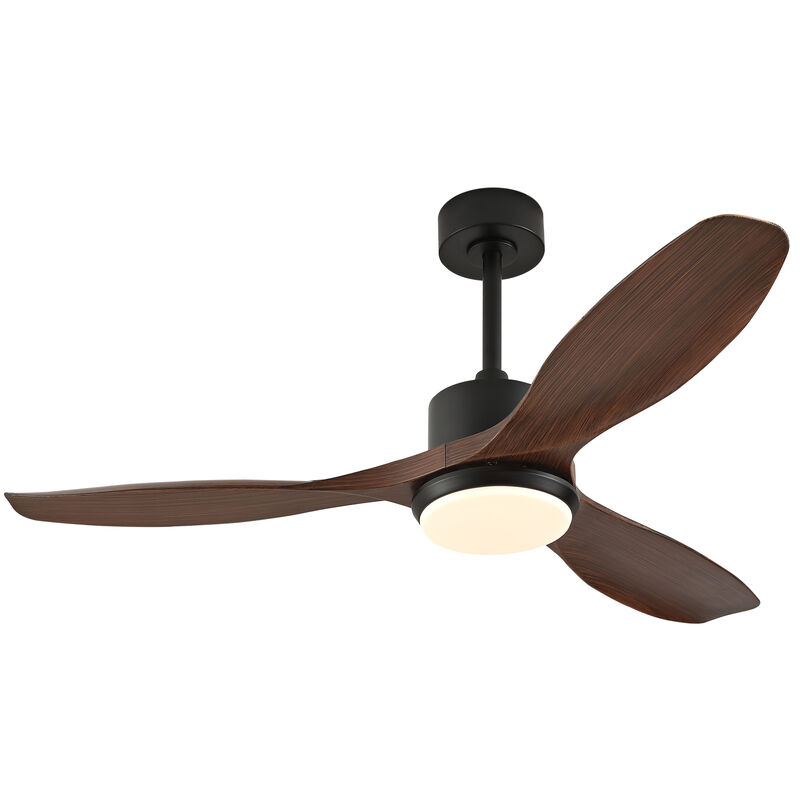 ELEMENT ACE 52 Inch Modern Ceiling Fan with Dimmable LED Light, Reversible Quiet DC Motor, Remote Control, 3 Blades Ideal for Bedroom Living Room Office image number 9