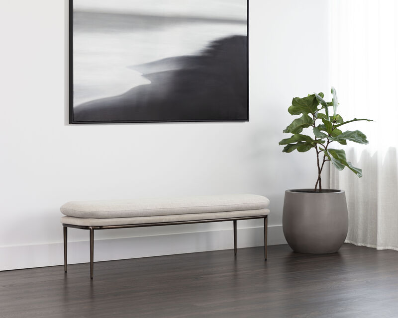 Koffi Dark Bronze Bench