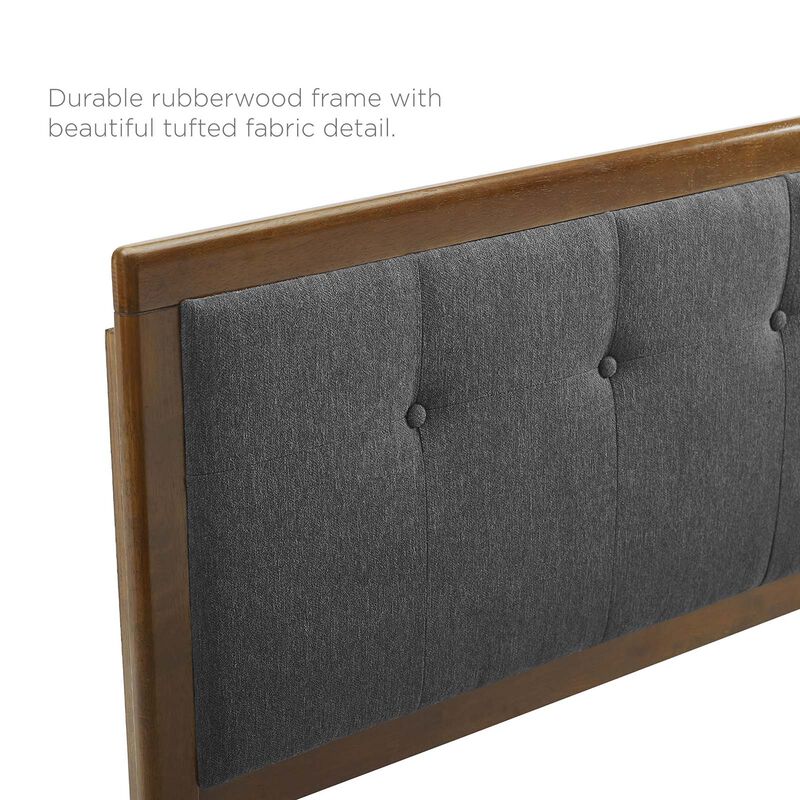 Modway - Draper Tufted King Fabric and Wood Headboard