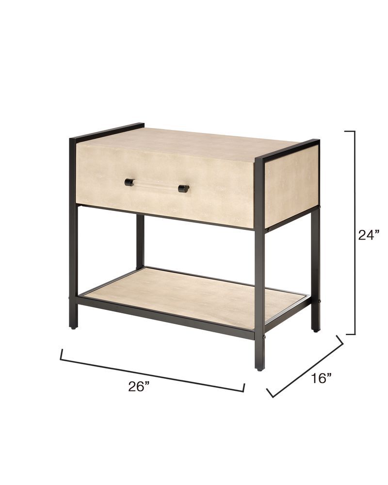 Cassius 1-Drawer Side Table