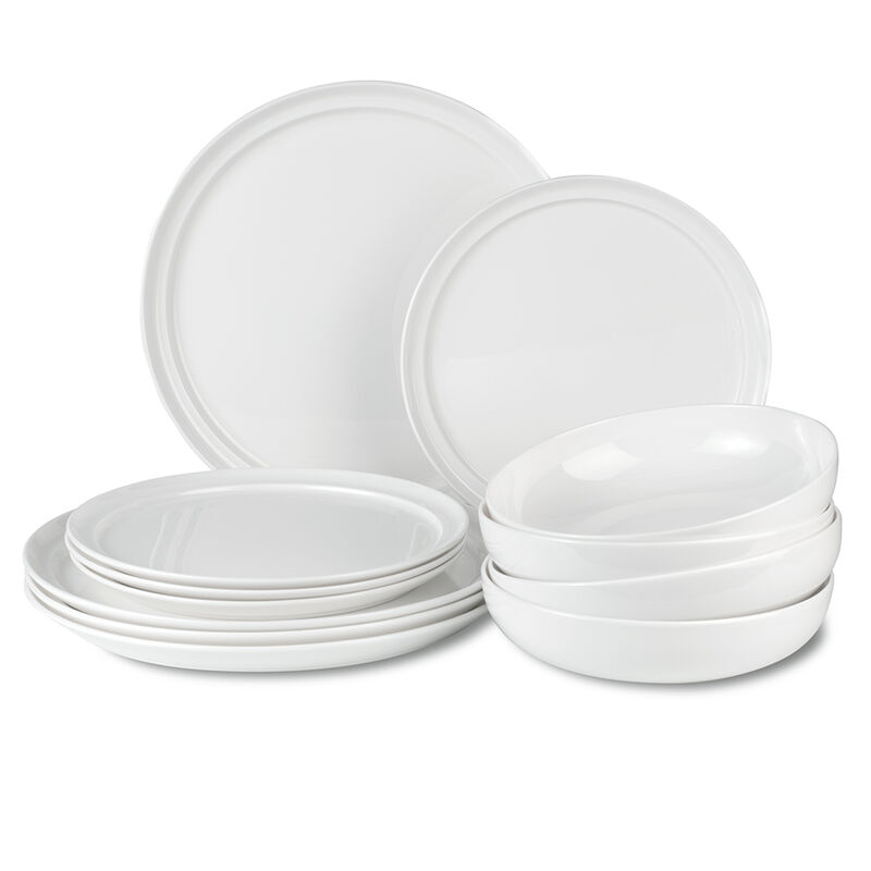 ClayBarn Lafayette Street Fine Bone China 12 Piece Dinnerware Set, Service For 4 image number 0