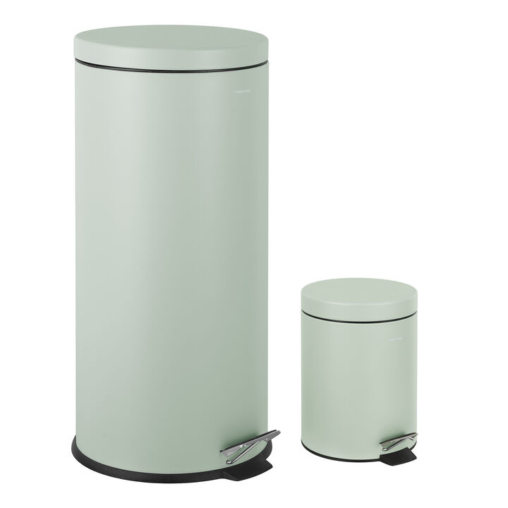Oscar 8-Gallon Step-Open Trash Can with FREE Mini Trash Can