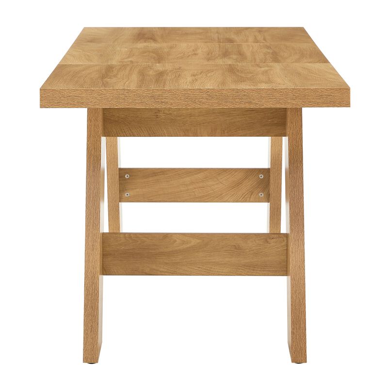 Whisen Dining Table with V-Leg, MDF Space-Saving for Home Kitchen image number 8