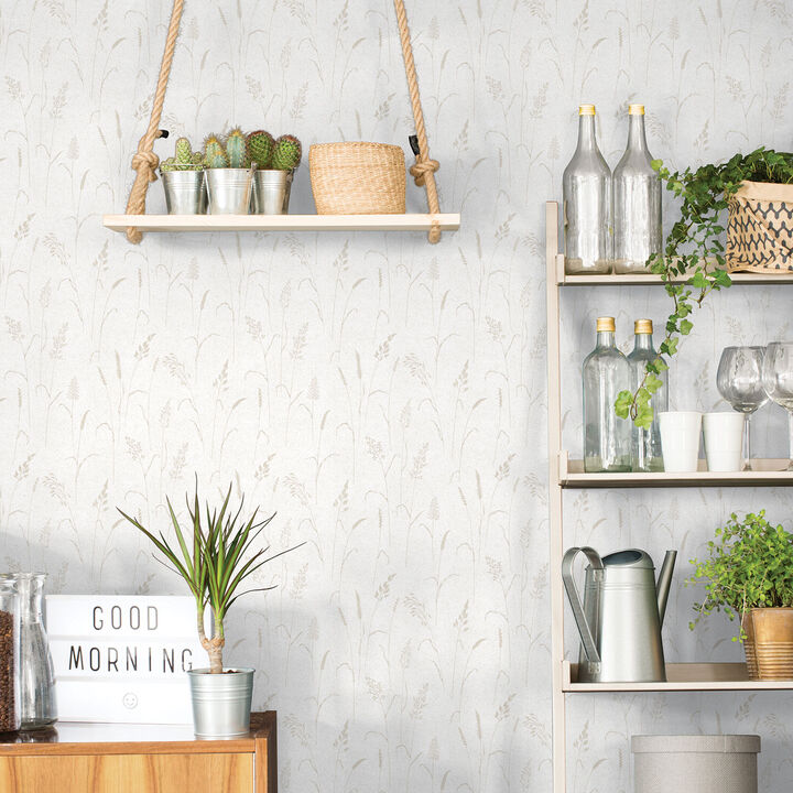 Kitchen Recipes Tree Leaf Beige Wallpaper G12255