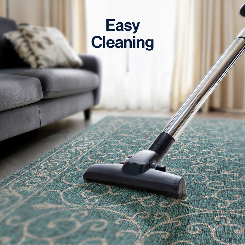 Charleston Vintage Filigree Textured Weave Area Rug