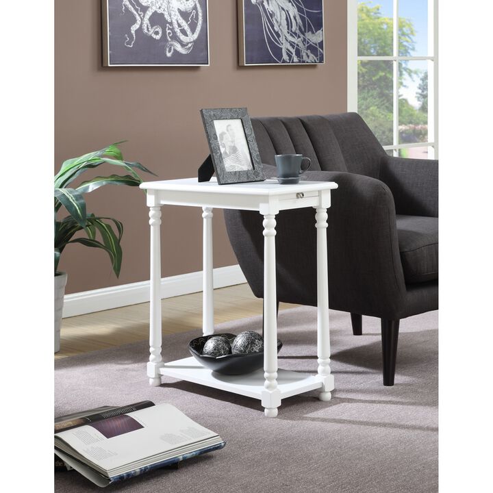 Convenience Concepts French Country Regent End Table, White