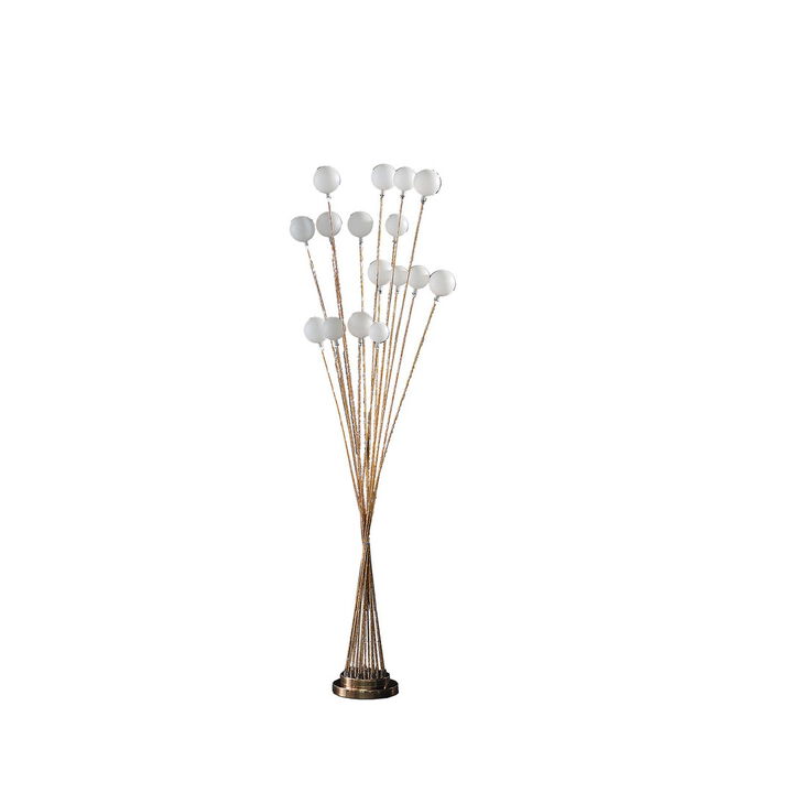 Streamdale Golden Chrysanthe 62" 16-Light Floor Lamp