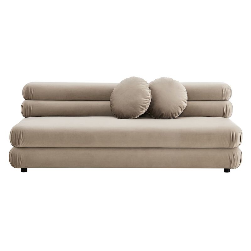 Jubilee Modular Performance Velvet Armless Loveseat image number 5