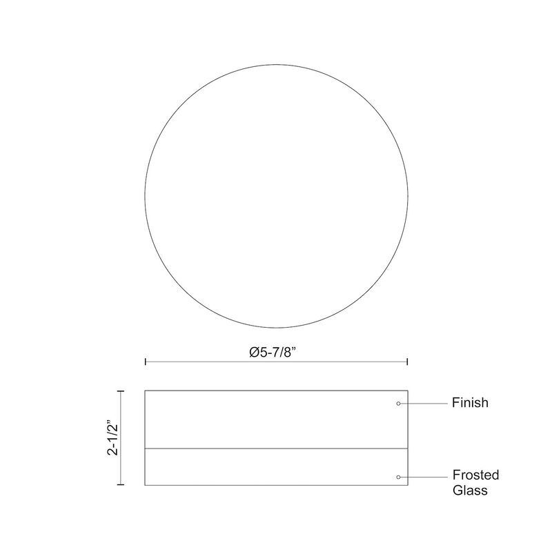 Bedford 6 in LED Flush Mount image number 5