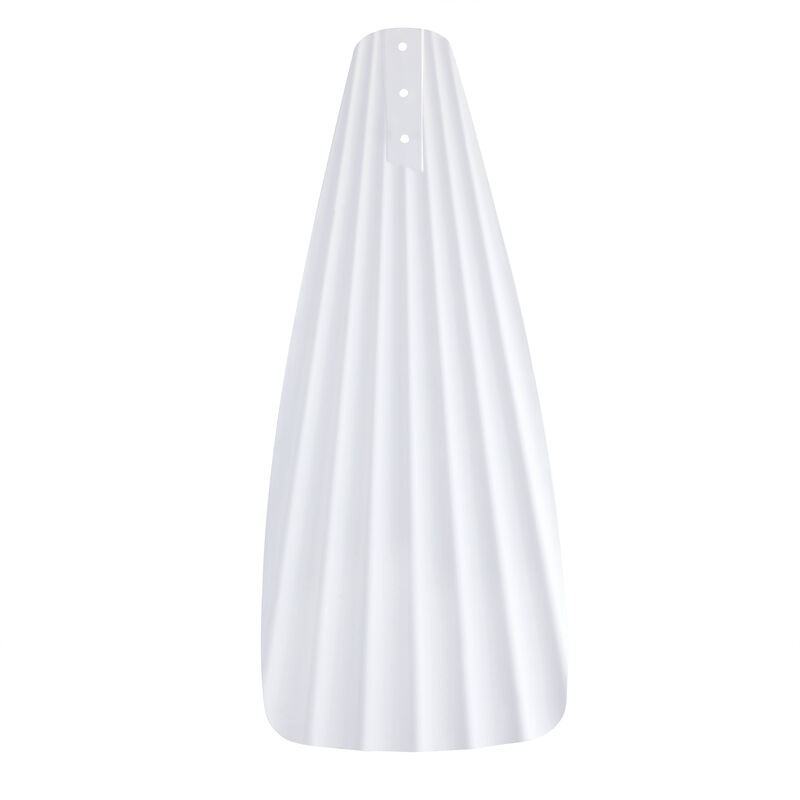 56" Tropical White Pleated Leaf Blades Reversible Ceiling Fan with Remote, No Light image number 9
