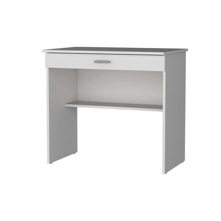 HomeRoots 32" White Wood Writing Desk