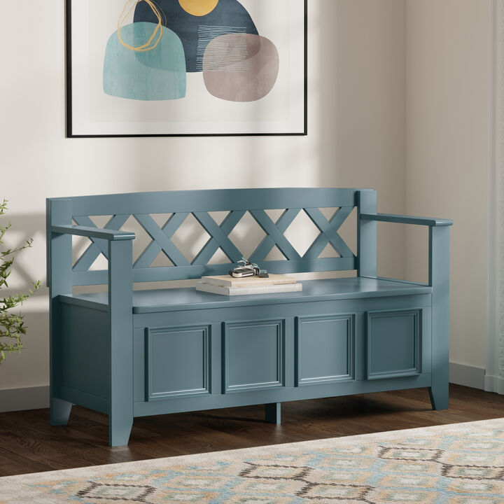Simpli Home Amherst Entryway Storage Bench