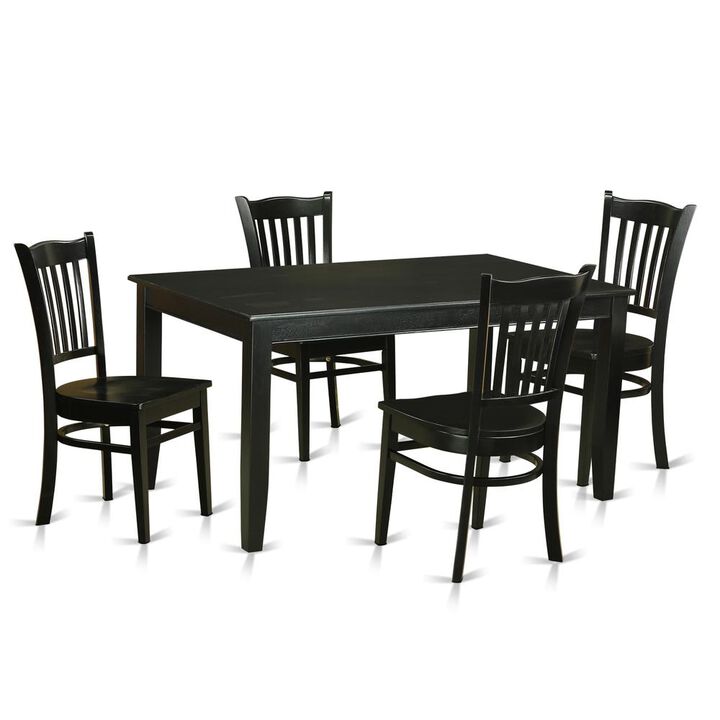 5 Pc Dining room set - Dinette Table and 4 Kitchen Dining Chairs
