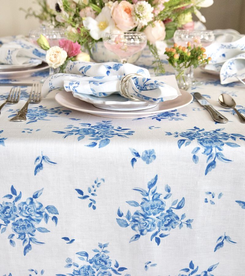 Solino Home 100% Pure Linen Tablecloth - Jolie Fleur