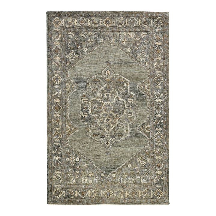 HomeRoots Oriental Hand Woven Area Rug With Fringe