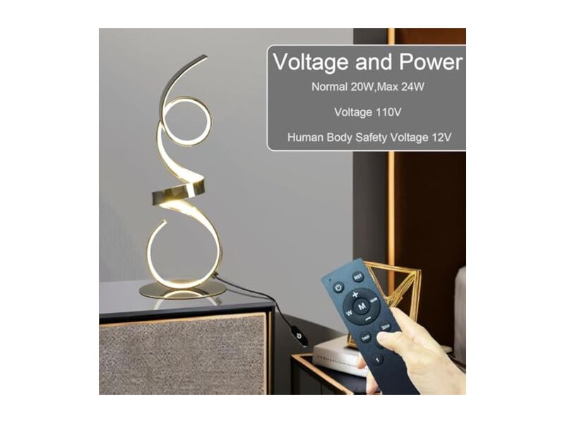 Dimmable Touch Control LED Modern Desk Lamp For Living Room Bedroom Bedside image number 3