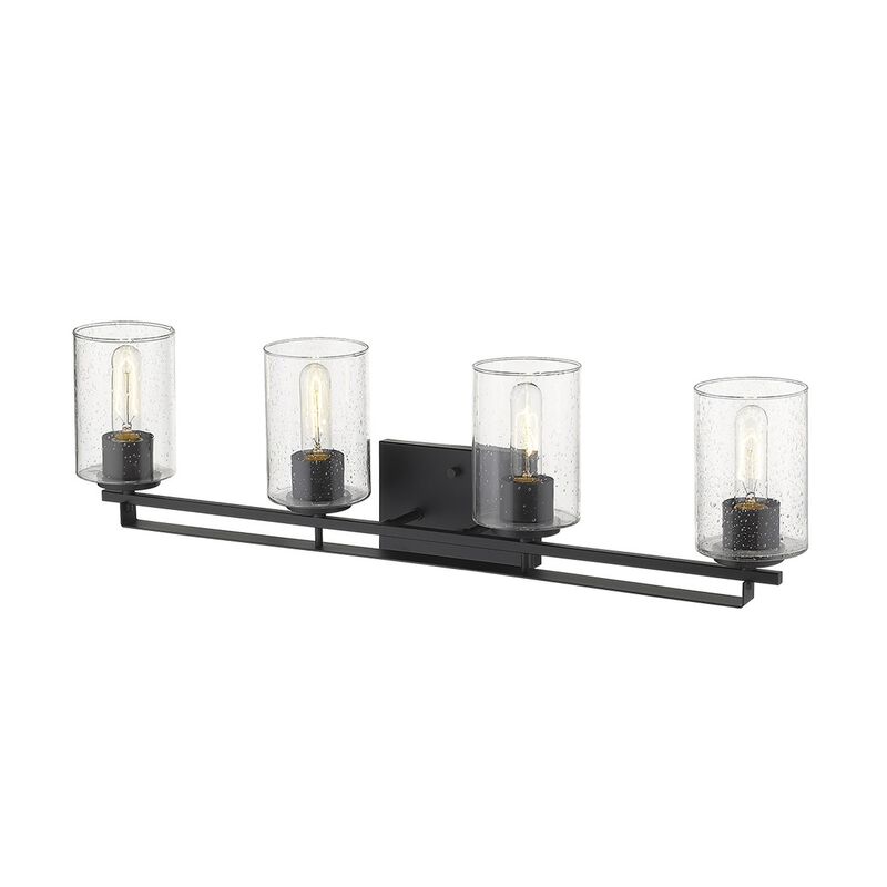 Hivvago Orella 4-Light Matte Black Sconce