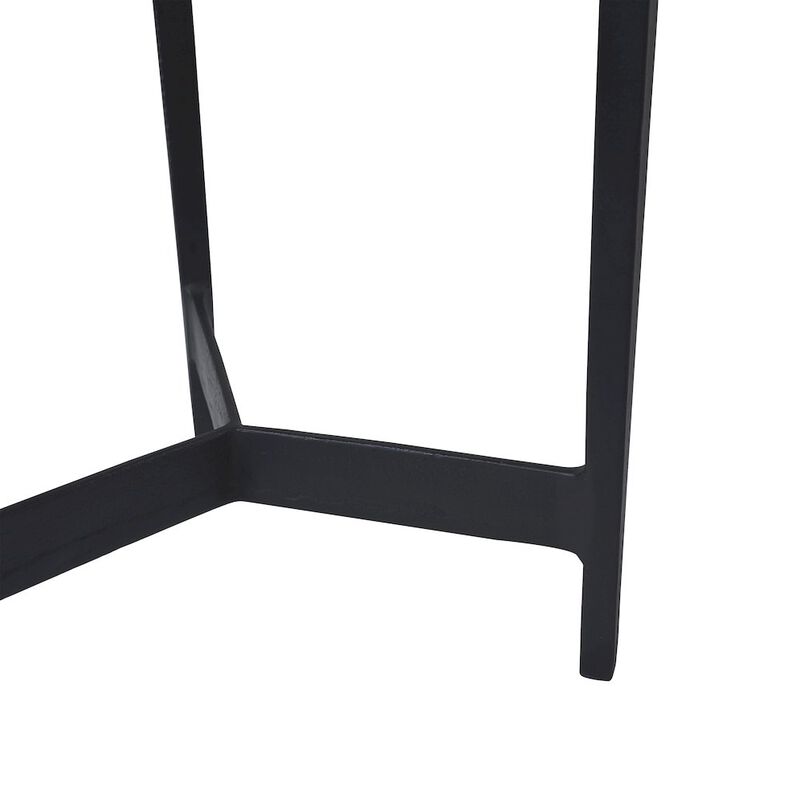 Renwil Arryn Side Table In Black Color
