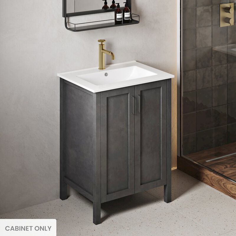 Avallon 24 Bathroom Vanity in Matte Black Cabinet Only image number 1