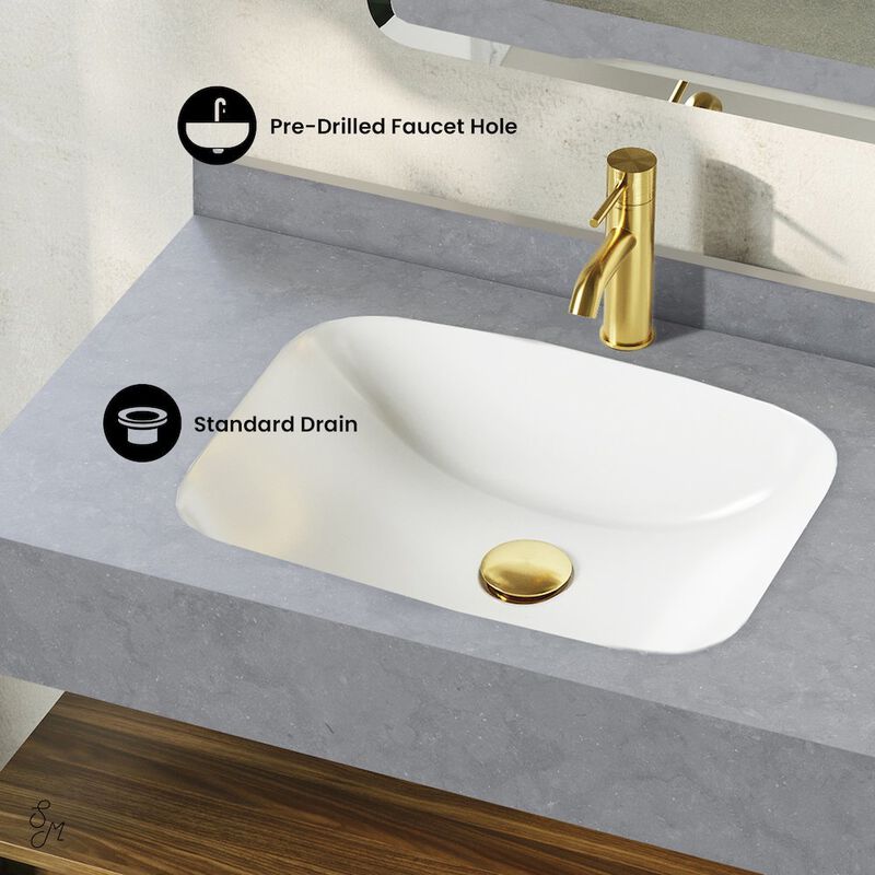 36" Wall-Mounted Bathroom Vanity in Brown Oak with Charcoal Gray Sink Top image number 2