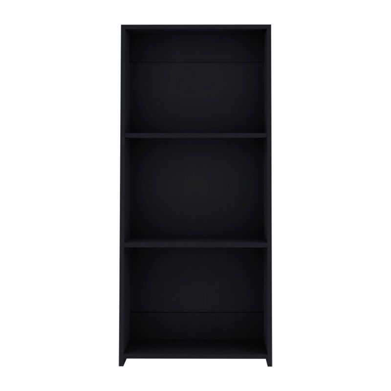 Gakona Bookcase, 3 shelves, Black