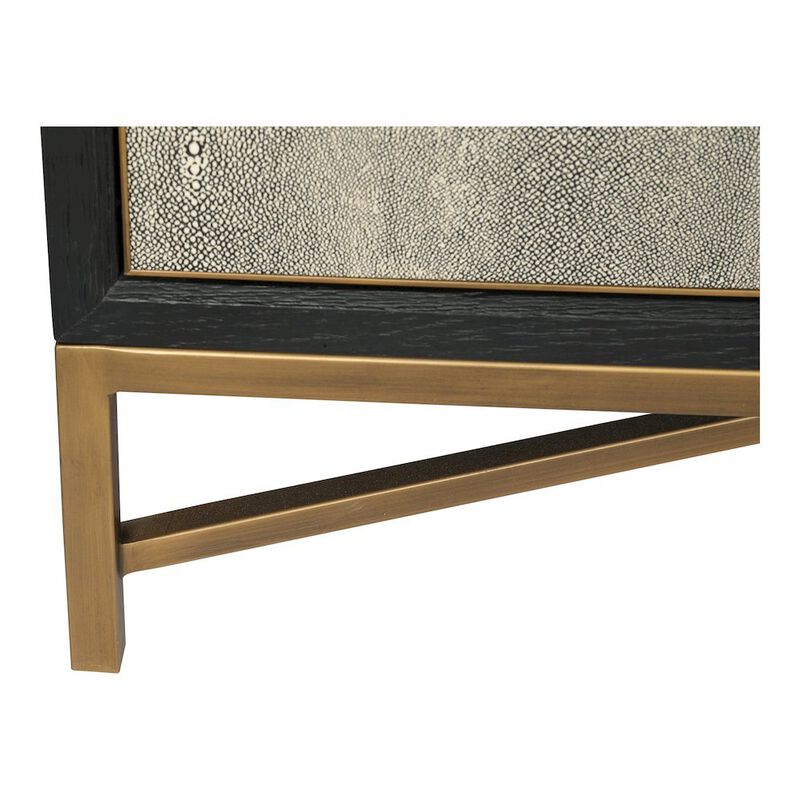 Starlight Canyon Home Gray Sideboard Cabinet with Brass Detailing Unique Credenza image number 5