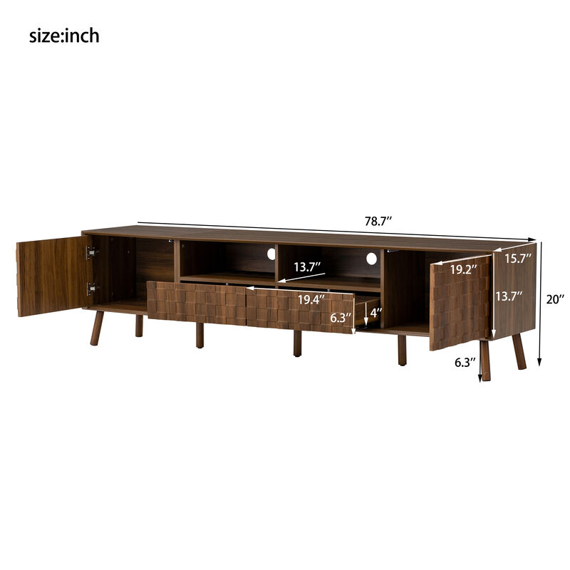 TATEUS 78inch Modern TV Stand image number 4