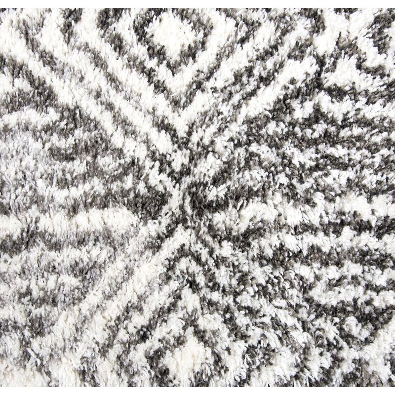 Midnight Black 7'10" x 10'6" Power-Loomed Rug