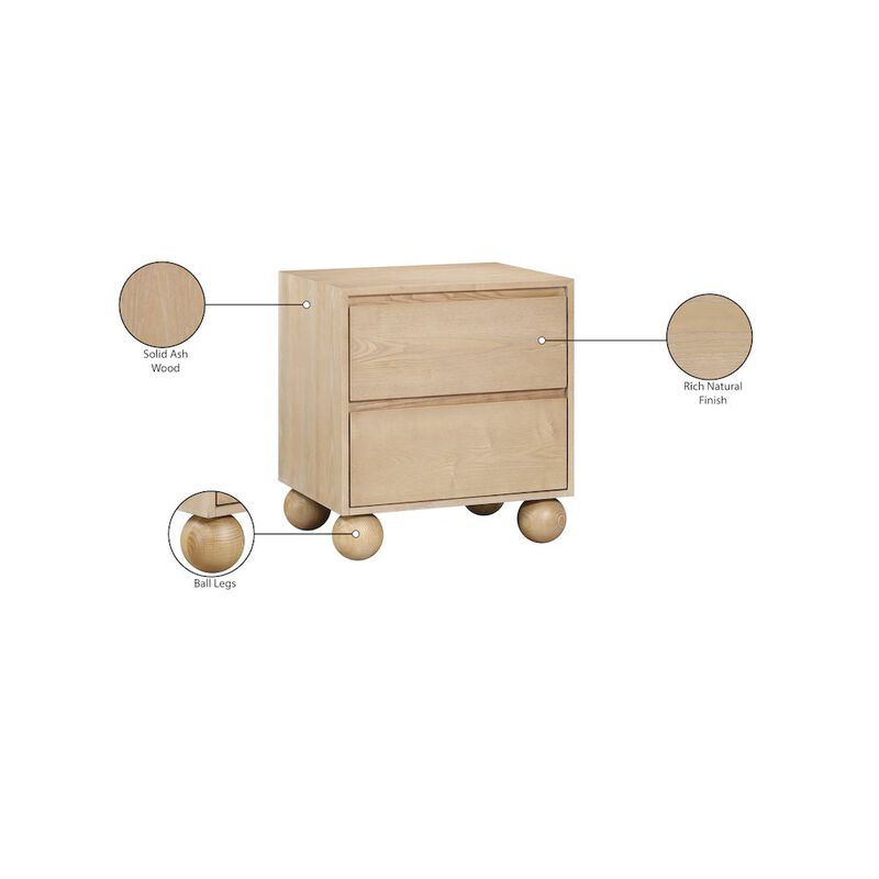 Meridian Furniture Kent Natural Night Stand