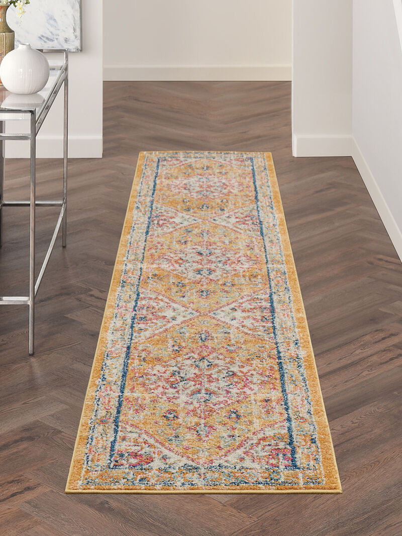 Passion PSN23 Ivory/Yellow 2'2" x 10' Rug image number 6