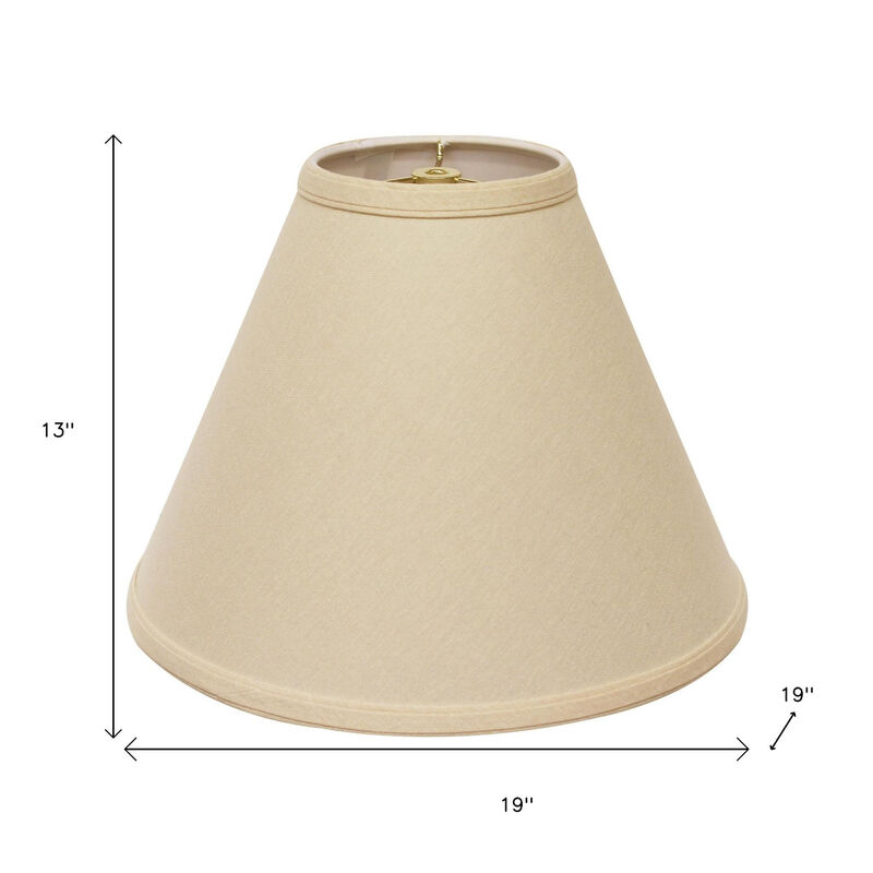 HomeRoots Beige Linen Cone Lamp Shade image number 2