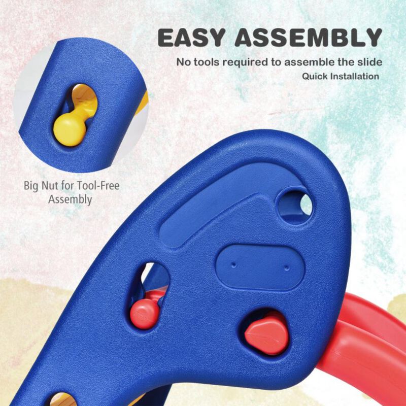 Hivvago 2 Step Children Folding Plastic Slide