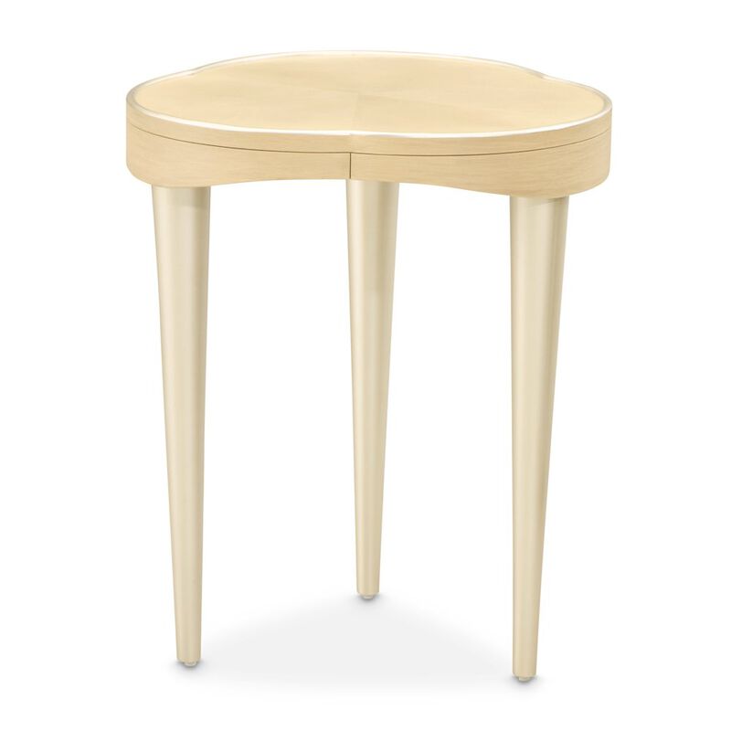 Michael Amini Camellia Field Chairside Table - Caramel image number 5
