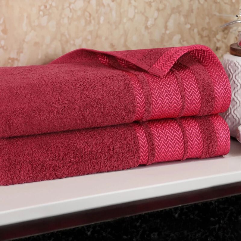 2-Piece Cotton Towel Set &ndash; Plush, Absorbent Bath Towels image number 1