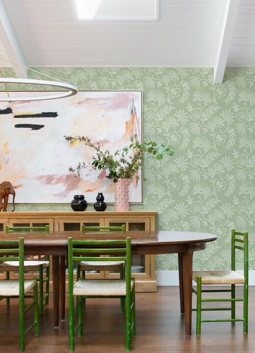 Maeve Sage Jacobean Trail Wallpaper