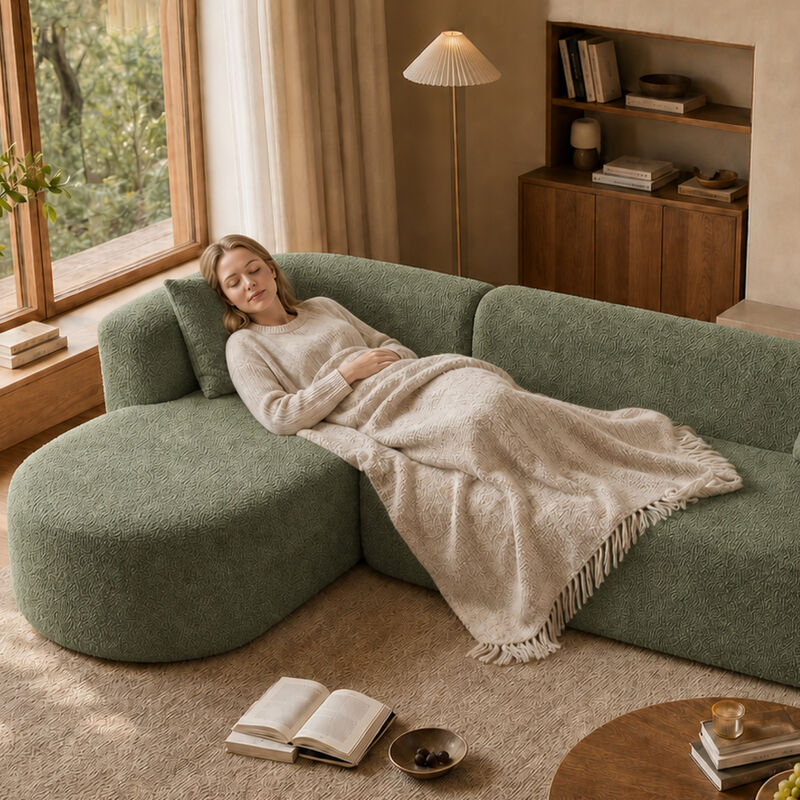 Cetram  L-Shaped Modular Sectional Sofa image number 3