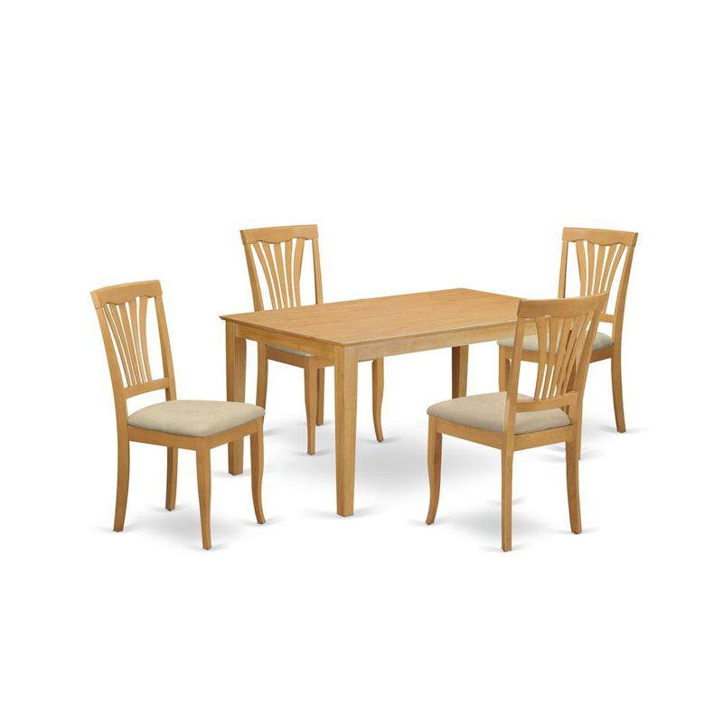 5 PC Small Kitchen Table set - Kitchen Table and 4 dinette Chairs