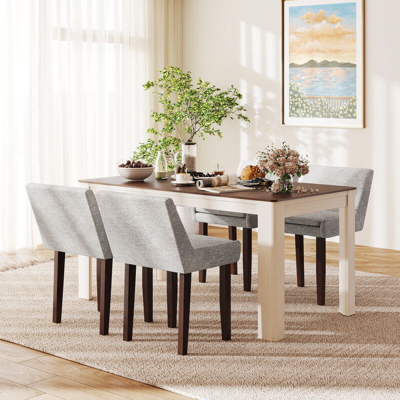 Comfortable Modern Upholstered Side Chairs Set of 2 &ndash; Fabric Leisure Seating