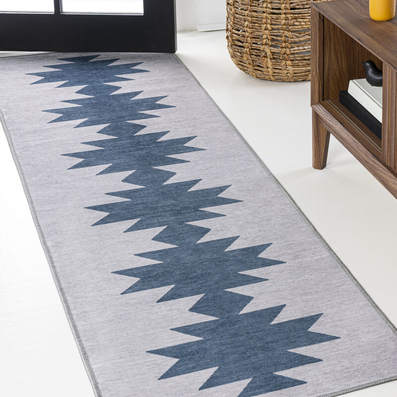 Chayton Minimalist Geometric Machine-Washable Area Rug