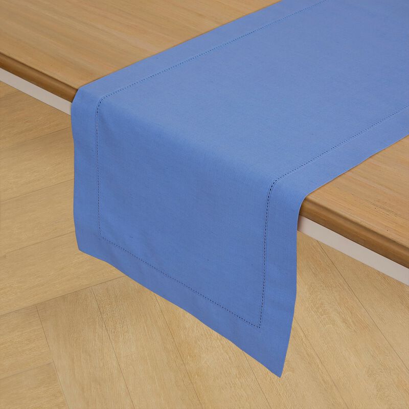 Cotton Linen Table Runner - Cotton Linen Hemstitch image number 1